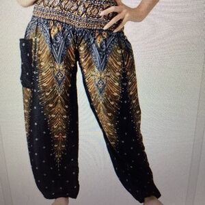 BOHO HAREM PANTS ( Size: Large) ( Color: Mixed) PREOWNED